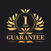 1 Year Guarantee Logo vector,  1 Year Guarantee sign symbol vector