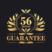 56 Months Guarantee Logo vector,  56 Months Guarantee sign symbol vector