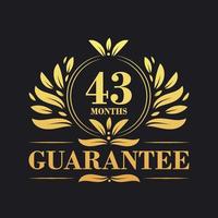 43 Months Guarantee Logo vector,  43 Months Guarantee sign symbol vector