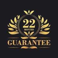 22 Months Guarantee Logo vector,  22 Months Guarantee sign symbol vector