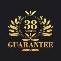 38 Months Guarantee Logo vector,  38 Months Guarantee sign symbol vector