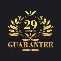 29 Months Guarantee Logo vector,  29 Months Guarantee sign symbol vector