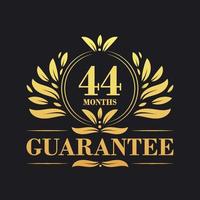 44 Months Guarantee Logo vector,  44 Months Guarantee sign symbol vector