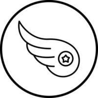 Left Wing Vector Icon Style