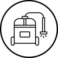 High Pressure Washer Vector Icon Style