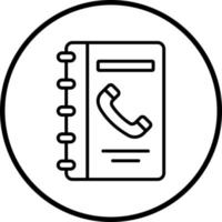Phone Book Vector Icon Style