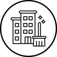 Apartment Cleaning Vector Icon Style