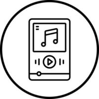 música jugador vector icono estilo