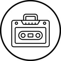 Cassette Player Vector Icon Style