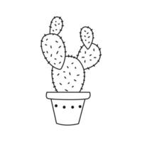 icono de vector de cactus. signo de ilustración de cactus. símbolo o logotipo del desierto.