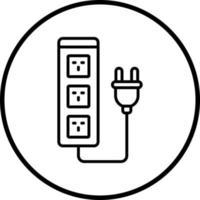 Extension Cord Vector Icon Style