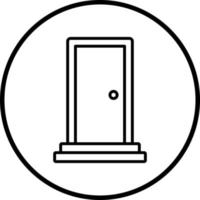 puerta vector icono estilo
