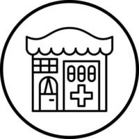 Medical Store Vector Icon Style