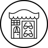 Optical Shop Vector Icon Style