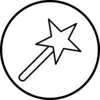 Magic Stick Vector Icon Style