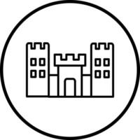 Castle Toy Vector Icon Style