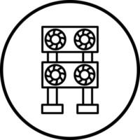Mining Farm Vector Icon Style