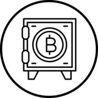 Crypto Vault Vector Icon Style