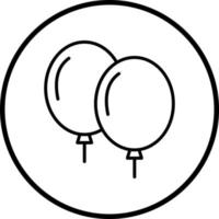 globos vector icono estilo