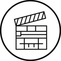 Clapperboard Vector Icon Style