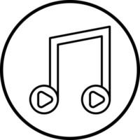 Music Playing Vector Icon Style