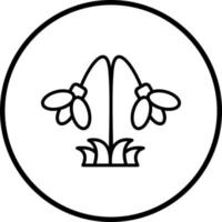 Snowdrop Vector Icon Style