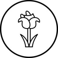 tulipán vector icono estilo