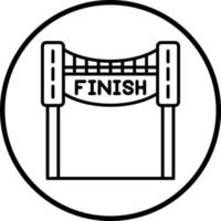 Finish Line Vector Icon Style