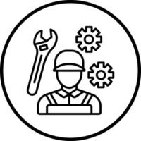 Mechanic Vector Icon Style