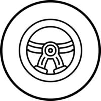 Steering Wheel Vector Icon Style