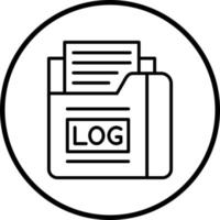 Vector Design Logs Vector Icon Style