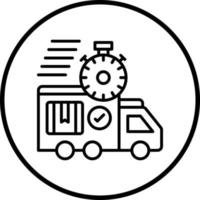 Fast Delivery Vector Icon Style