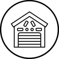 Warehouse Vector Icon Style