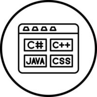 Vector Design Coding Language Vector Icon Style