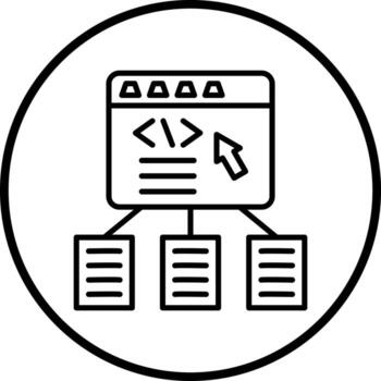 Vector Design Code Framework Vector Icon Style