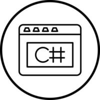 Vector Design C Sharp Vector Icon Style