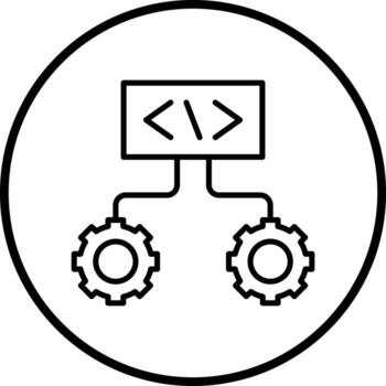 Vector Design Code Setting Vector Icon Style