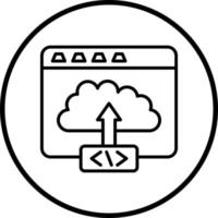 Vector Design Code Deployment Vector Icon Style