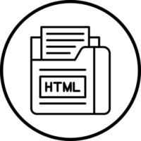 Vector Design Html File Vector Icon Style
