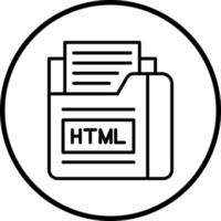 Vector Design Html File Vector Icon Style