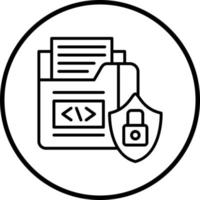 Vector Design Data Security Vector Icon Style