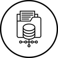 Data Storage Vector Icon Style