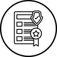 Privacy Policy Template Vector Icon Style