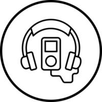 audio guía vector icono estilo