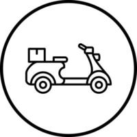 Vector Design Delivery Bike Vector Icon Style