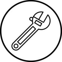 Vector Design Wrench Vector Icon Style