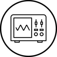 Vector Design Oscilloscope Vector Icon Style