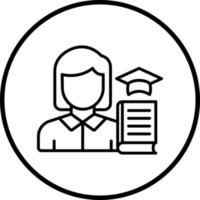 Teacher Vector Icon Style