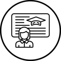 Lecturer Vector Icon Style