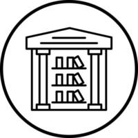 Library Vector Icon Style
